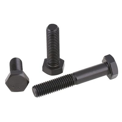 長さ 20mm-300mm H.D.G グレード 8.8 DIN 933 DIN 931 高張力ブラックオキシドヘックスヘッドボルト