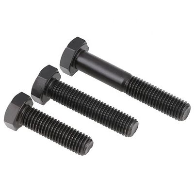長さ 20mm-300mm H.D.G グレード 8.8 DIN 933 DIN 931 高張力ブラックオキシドヘックスヘッドボルト