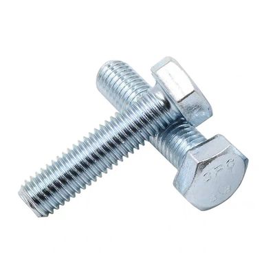 あなたの要求のために,長さ10mm-500mmの8.8グレードのガルバン化六角ボルトとナッツを販売