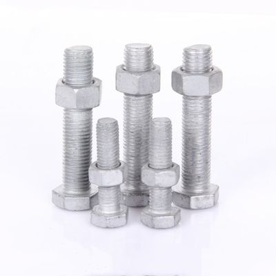 高強度 HDG ヘクソボルトとナッツ 重作業建造のためのセット 長さ20mm-300m