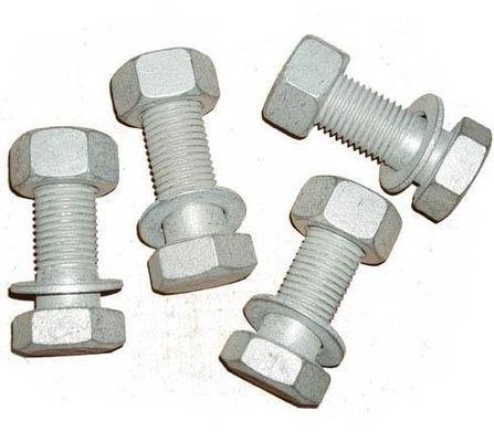 高強度 HDG ヘクソボルトとナッツ 重作業建造のためのセット 長さ20mm-300m