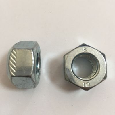 亜鉛黄色染色板付仕上げ M8 M10 M12 M16 DIN標準のための全金属ロックナッツ
