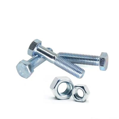 ZPグレード 4.8/8.8/10.9/12.9 メタル DIN933 DIN931 亜鉛仕上げのヘクサボルトを製造する