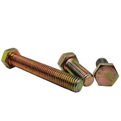 ZPグレード 4.8/8.8/10.9/12.9 メタル DIN933 DIN931 亜鉛仕上げのヘクサボルトを製造する