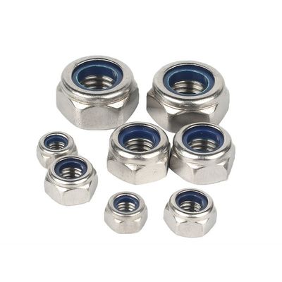 DIN982 亜鉛塗装ヘックスナイロン挿入ロックナッツ ISO7040 工業用 4.8/6.8/8.8 グレード