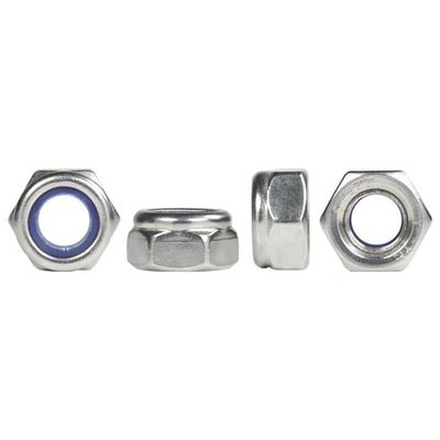 DIN982 亜鉛塗装ヘックスナイロン挿入ロックナッツ ISO7040 工業用 4.8/6.8/8.8 グレード