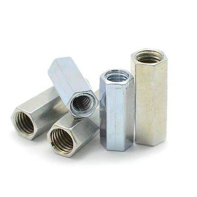 DIN/GB/ISO用のDIN6334 亜鉛塗装の長長ヘクサックカップリングナッツ