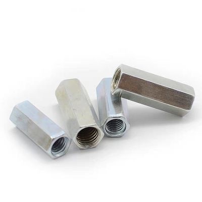 DIN/GB/ISO用のDIN6334 亜鉛塗装の長長ヘクサックカップリングナッツ
