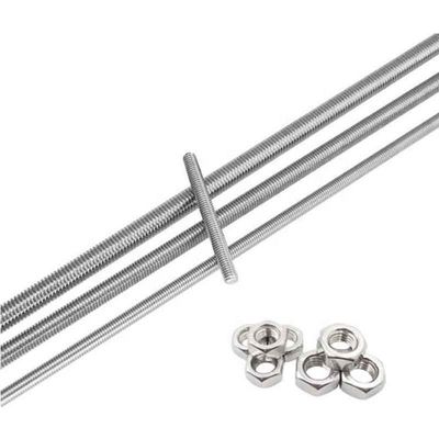 銅炭ステンレス鋼 304 316 A2 A4 Gr 4.8 8.8 純黒 亜鉛付 HDG DIN975 DIN976 ロープ付き棒 M4-M48