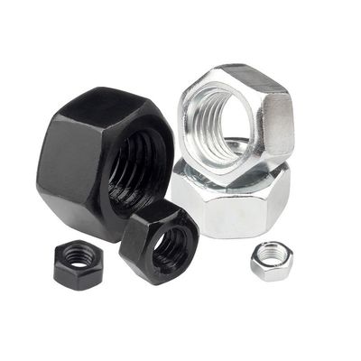 ISO9001 認定 ブラックオキシド M2-M30 ヘックスナッツ DIN934 建設用ナッツとボルト