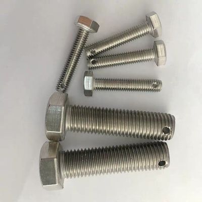 中頭または末端のコッターピン用の穴を持つヘックスボルト M3-M100 DIN ANSI 標準