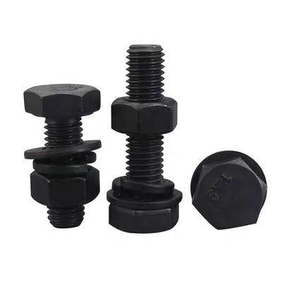 MM10-MM500 ハンダン DIN933 DIN931から平面仕上げヘックスヘッドボルトナッツとウォッシャー