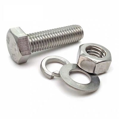 MM10-MM500 ハンダン DIN933 DIN931から平面仕上げヘックスヘッドボルトナッツとウォッシャー
