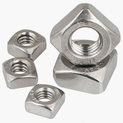 メトリック M3-M12 304 ステンレス鋼 四角型溶接ナッツ DIN928 高強度ステップ溶接ボルト