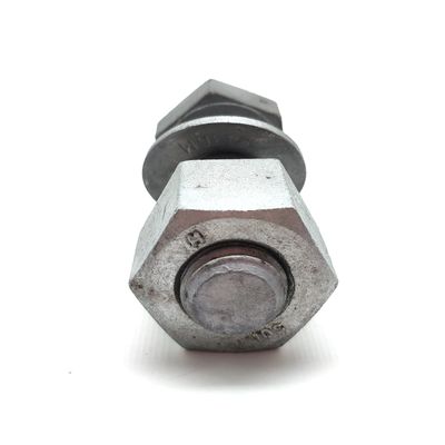 M16 HDGヘックスヘッド電気ボルトとヘックスナッツと洗濯鋼級8.8/6.8ブラックオキシド