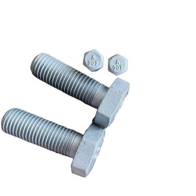 鋼筋ボルトとナット固定器 A153 ASTM-A307 グレード 4.8/6.8/8.8/10.9/12.9